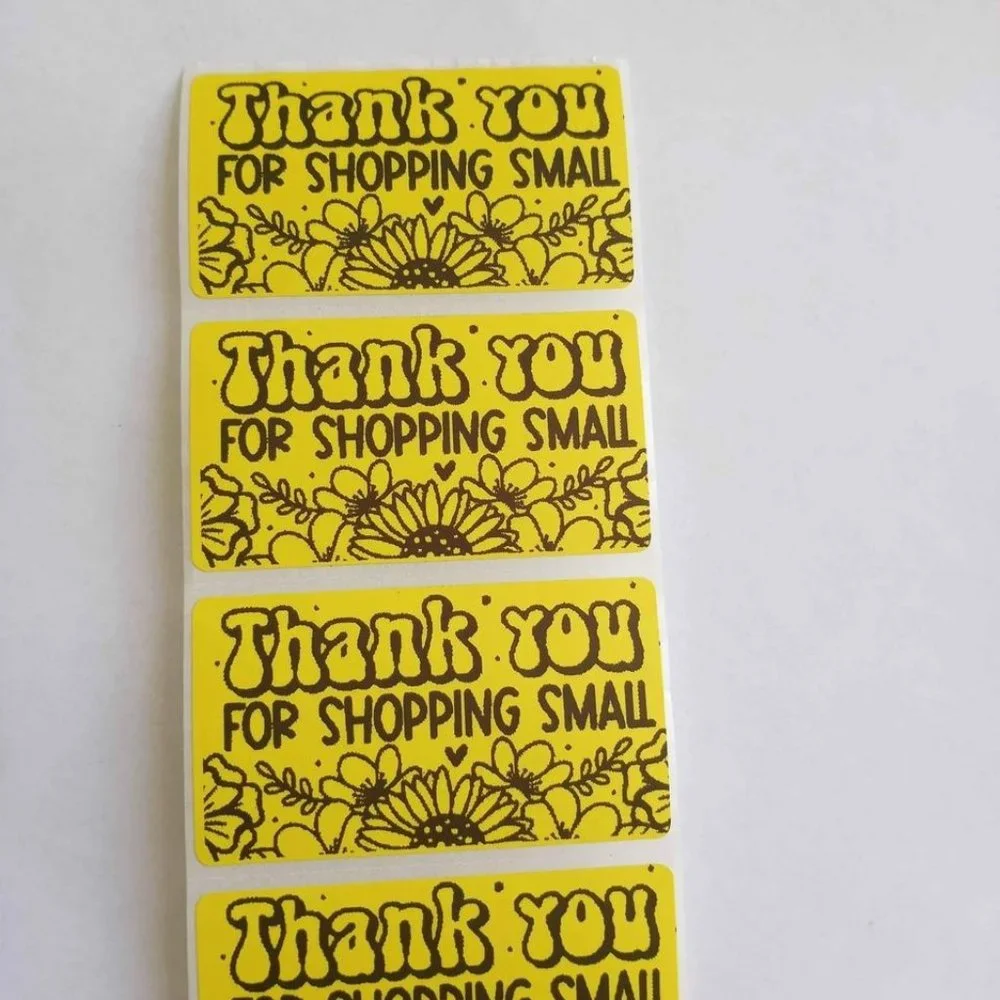 💙100 Shopping Small- Shipping Labels Thermal Packaging Stickers 2.25